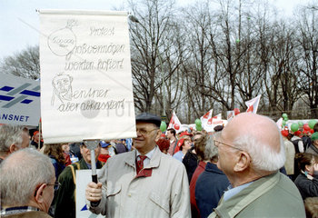 Demonstration gegen Reformpolitik
