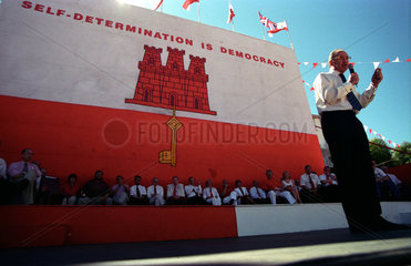 Politiker auf Gibraltar am National Day