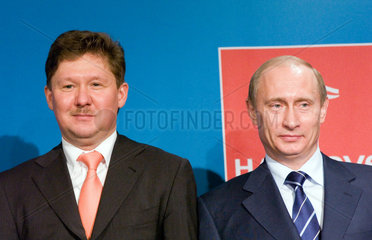 Alexej Miller und Wladimir Putin