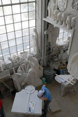 Italien  Marmorwerkstatt bei Laas