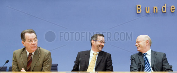 Franz Muentefering  Matthias Platzeck und Dr. Peter Struck  SPD