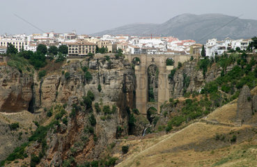 Die Kleinstadt Ronda in Andalusien