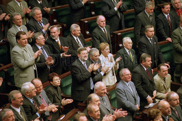 Sitzung im Sejm (polnisches Parlament)