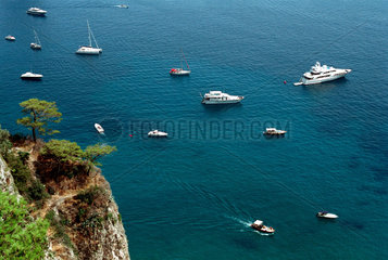 Capri  Blick auf die Bucht