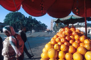 Orangenverkauf