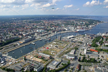 Kiel  Deutschland  Luftbild von Hoern  der Hafenspitze von Kiel