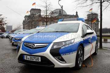 Berlin  Deutschland  neue Elektrofahrzeuge der Berliner Polizei