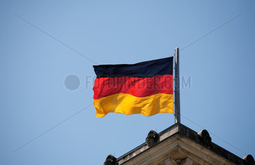 Berlin  Deutschland  Deutsche Nationalfahne