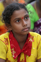 Mallikarjun Nagar  Indien  das Portrait eines Maedchens