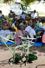 Adjumani  Uganda - Laendliches Selbthilfeprojekt der humanitaeren Hilfsorganisation Welthungerhilfe.