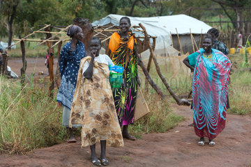 Adjumani  Uganda - Ansiedlungsprogramm der ugandischen Regierung fuer Fluechtlinge aus dem Sued-Sudan.