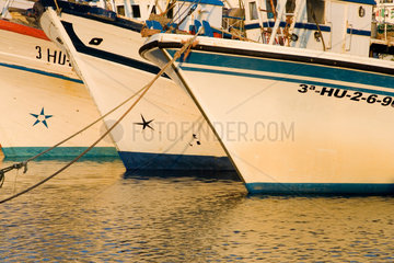 Spanien  Ayamonte  traditionelle Fischerboote
