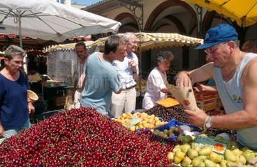 Obst auf dem Wochenmarkt