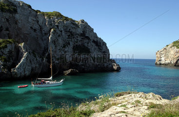 Bucht Calascoves auf Menorca