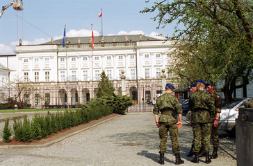 Der Palast des polnischen Praesidenten