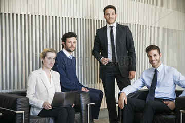 Business team members  portrait