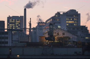 Industriegebiet in Basel  Schweiz