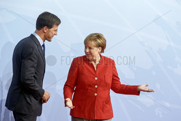 Mark Rutte  Premierminister Niederlande und Angela Merkel (CDU)  Bundeskanzlerin