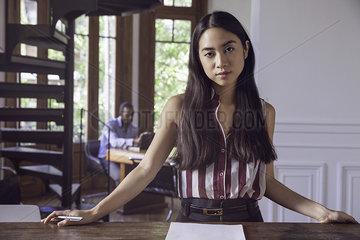 Young woman in office  portrait