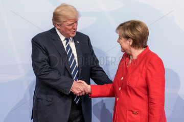 Trump + Merkel