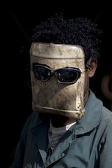 Eritrea - Portrait-Series: Welders with DIY face shields