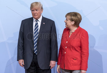 Trump + Merkel