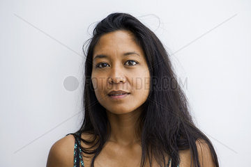 Woman smiling  portrait