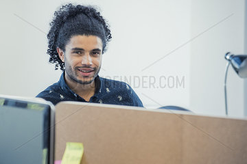 Young man in office  portrait