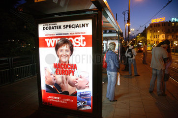 Titel des polnischen Politmagazins WPROST: Merkel  die Stiefmutter Europas