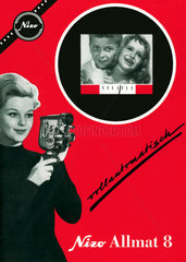 Nizo 8mm Filmkamera  Werbeprospekt  1960