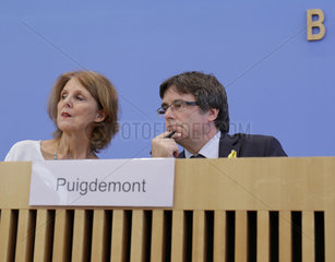 Carles Puigdemont - Bundespressekonferenz zum Thema: Einschaetzung der aktuellen juristischen und politischen Lage