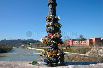 Rome - i love you forever. love and lock at Ponte Milvio