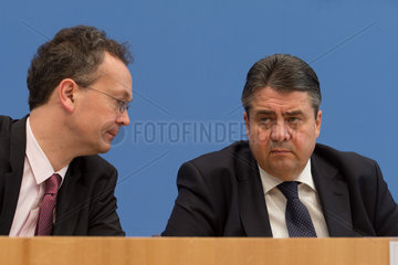 Berlin  Deutschland  Wirtschaftminister Sigmar Gabriel  SPD
