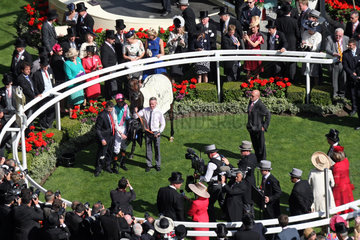 Royal Ascot  Kingman with James Doyle after winning the St James's Palace Stakes