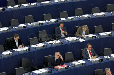 Strasbourg  Abgeordnete des Europaparlamentes