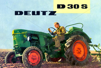 Bauer  Werbung fuer Deutz Traktor  1962
