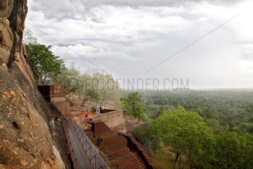 Sigiriya  Sri Lanka  Aufstieg zur Felsenfestung von Sirigiya