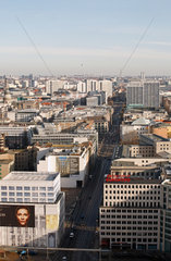 Berlin  Deutschland  Blick auf die Leipziger Strasse