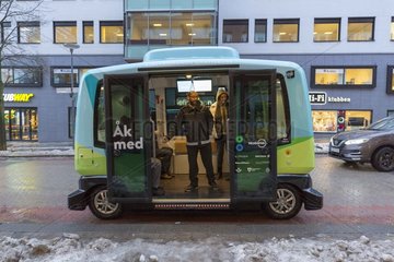 SWEDEN-STOCKHOLM-DRIVERLESS BUS
