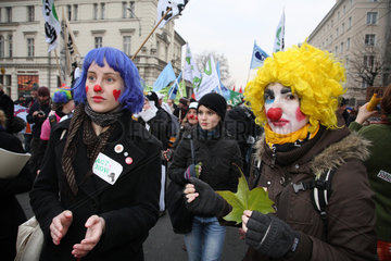 Posen  Polen  Demonstration gegen den Klimawandel