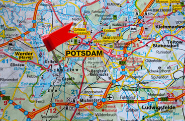 Berlin  Deutschland  das Reiseziel ist Potsdam
