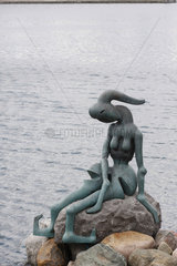 Moderne Meerjungfrau in Kopenhagen
