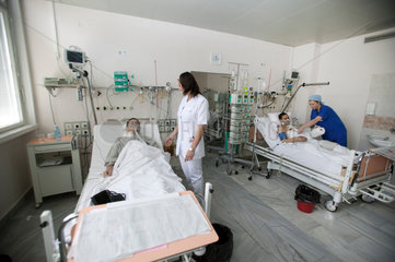 Sofia  Bulgarien  auf der Intensivstation eines Krankenhauses
