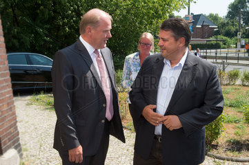 Berlin  Deutschland  Tuomo Hatakka  Vattenfall Europe AG  mit Sigmar Gabriel  SPD-Parteivorsitzender