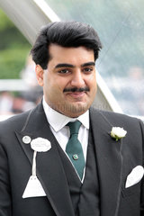 Ascot  Grossbritannien  Sheikh Hamad bin Abdulla al Thani  Besitzer von Galopprennpferden