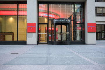 New York City  USA  Filiale der Bank of America