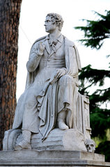 Rom  Italien  Denkmal von Lord Byron in der Parkanlage der Villa Borghese