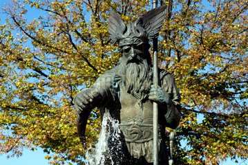 Thale  Deutschland  Statue des Gottes Odin