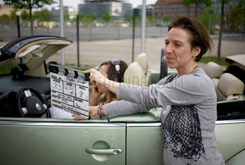 Berlin  Deutschland  waehrend der Dreharbeiten zum einem Studentenfilm