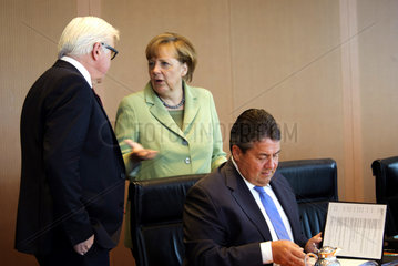 Steinmeier + Merkel + Gabriel